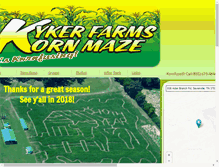 Tablet Screenshot of kykerfarmscornmaze.com